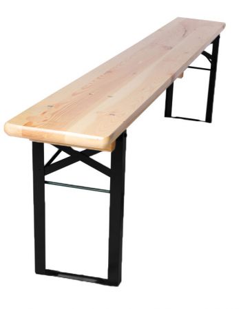 Banc brasserie Bavière - Piètement cornière - Noir
