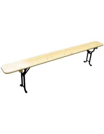 Banc brasserie Tolède - Piètement tube acier - Noir