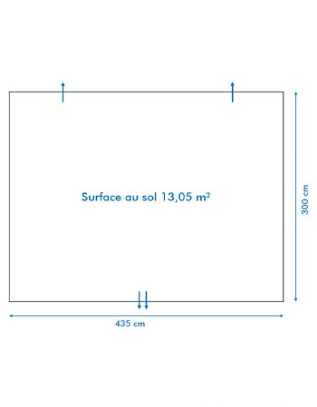 Tente activité Carbet Multifonction - surface sol