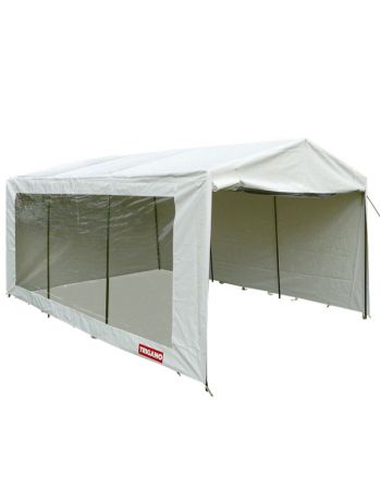 Tente activité Carbet Activités - pignon ouvert