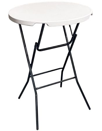 Mange-debout pliant Ø 80 cm gris clair