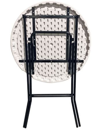 Mange-debout pliant Ø 80 cm gris clair
