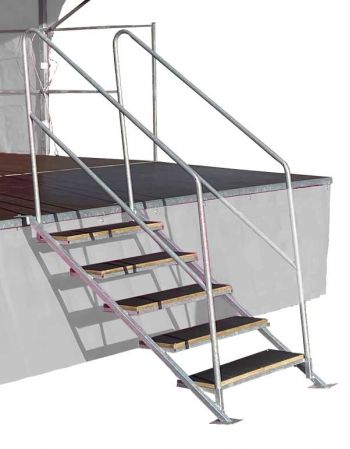 2 Rampes d'escalier pour scène mobile 22 m²
