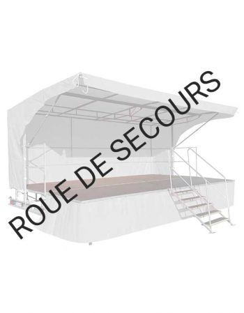 Roue de secours pour scène mobile 22 m²