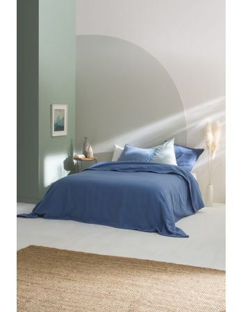 Couverture tissée non feu - 400g/m² - Myosotis