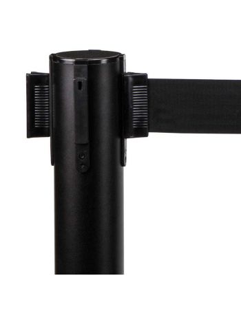 Potelet de guidage à sangle rétractable 2 m pour file d'attente