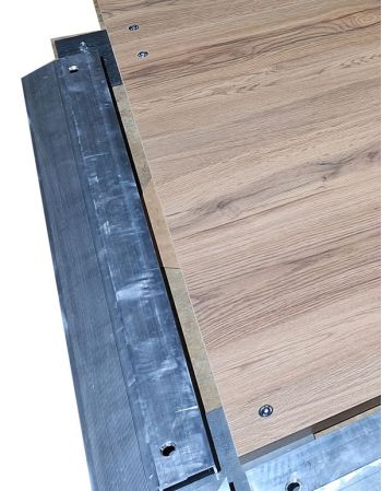 Piste de danse modulable démontable décor parquet bois professionnelle - montage profilé