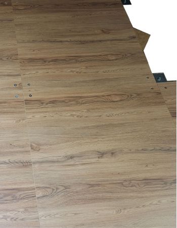 Piste de danse modulable démontable décor parquet bois professionnelle- montage sur platine