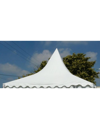 Toit blanc stand Pagode 5x5