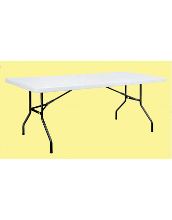 Table rectangulaire pliante Polyéthylène 200 x 90 cm