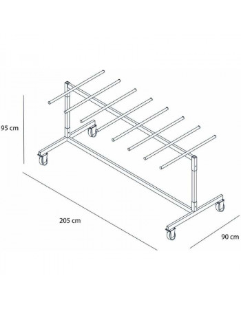 Chariot chaises pliantes