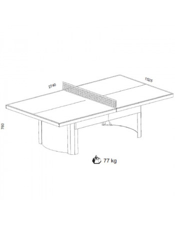 Table de ping pong Pro 510 M extérieure