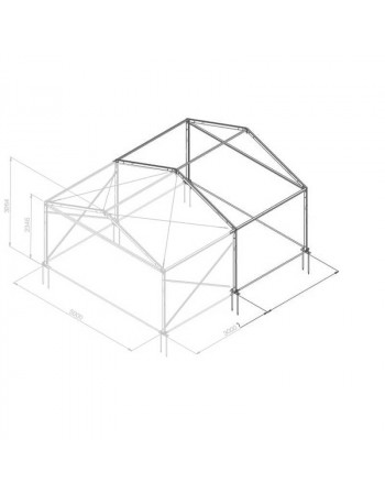 Additif structure alu 5mx3m tension par barre