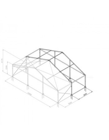 Additif structure alu 10mx3m tension par barre