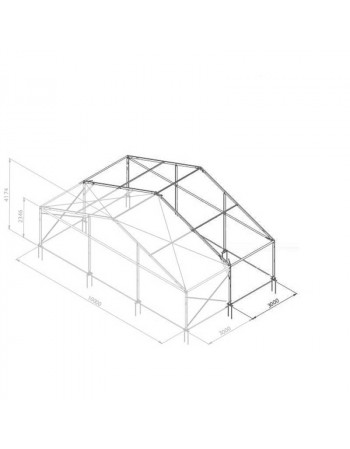 Additif structure alu 10mx3m tension par barre