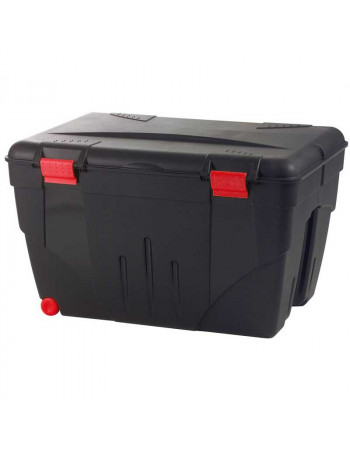 Caisse de rangement avec couvercle + roulettes Malle Trafic 85 L Rouge /  Noir