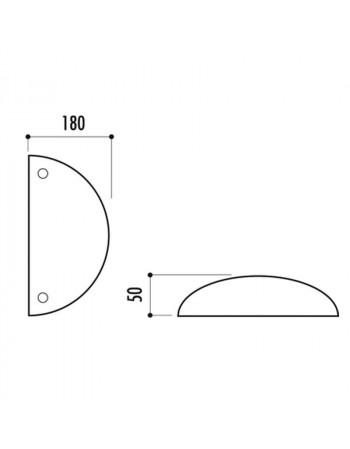 Paire de modules demi rond pour ralentisseur