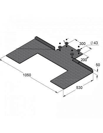 Support de fixation de poids de lestage béton SPA