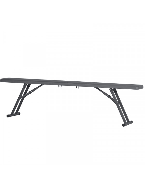 Banc plastique gris - Banc pliable - Mobilier Collectivités