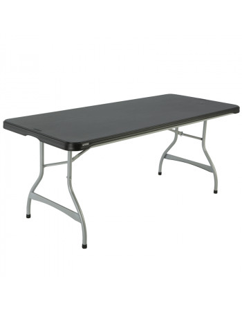 Jago® Table Pliante - 183 x 76 cm, Cadre en Acier, Max. 150 kg, avec  Poignée de Transport, Imperméable, pour 6 Personnes, Rectangulaire, en  Blanc