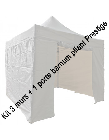 Kit 3 murs + 1 porte pour barnum pliant Prestige 3 x 3 m