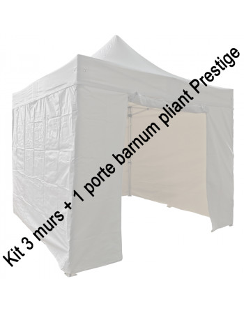 Kit 3 murs + 1 porte pour barnum pliant Prestige 3 x 3 m