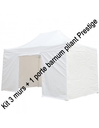 Kit 3 murs + 1 porte pour barnum pliant Prestige 3 x 4,5 m