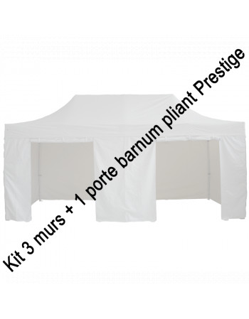 Kit 3 murs + 1 porte pour barnum pliant Prestige 3 x 6 m
