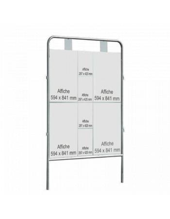 Panneau électoral 1700X1500 tube rond