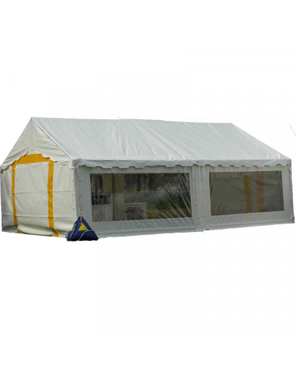 4x8m PVC Barnum Tente brasserie Tente Tente de jardin chapiteau pavillon bleu-blanc nouveau 