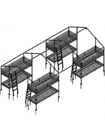 Armature grande tente dortoir Ardeche