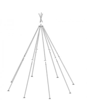 Armature tente activité Tipi