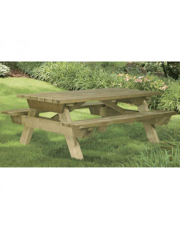 table pique nique en bois