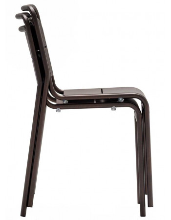Chaise metal bistrot - Bronze